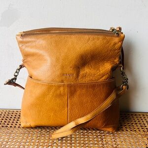 Margot Caramel Leather Crossbody Bag